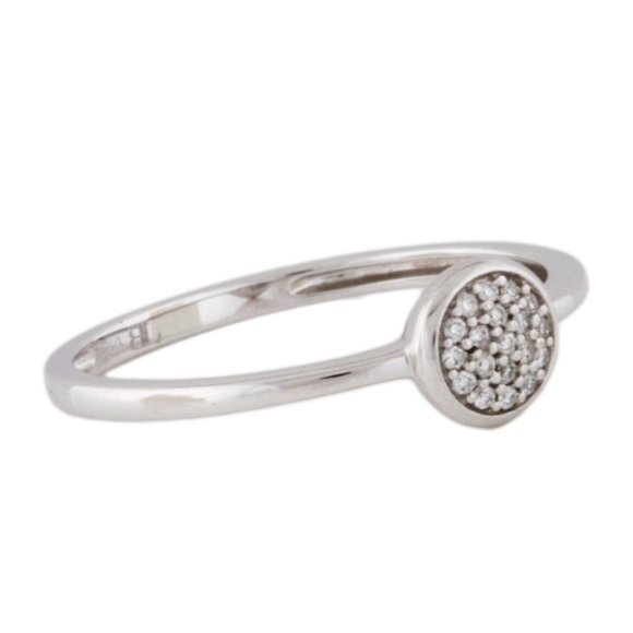 BONY LEVY 18K WHITE GOLD DIAMOND STACKABLE BAND RING - Picture 1 of 9